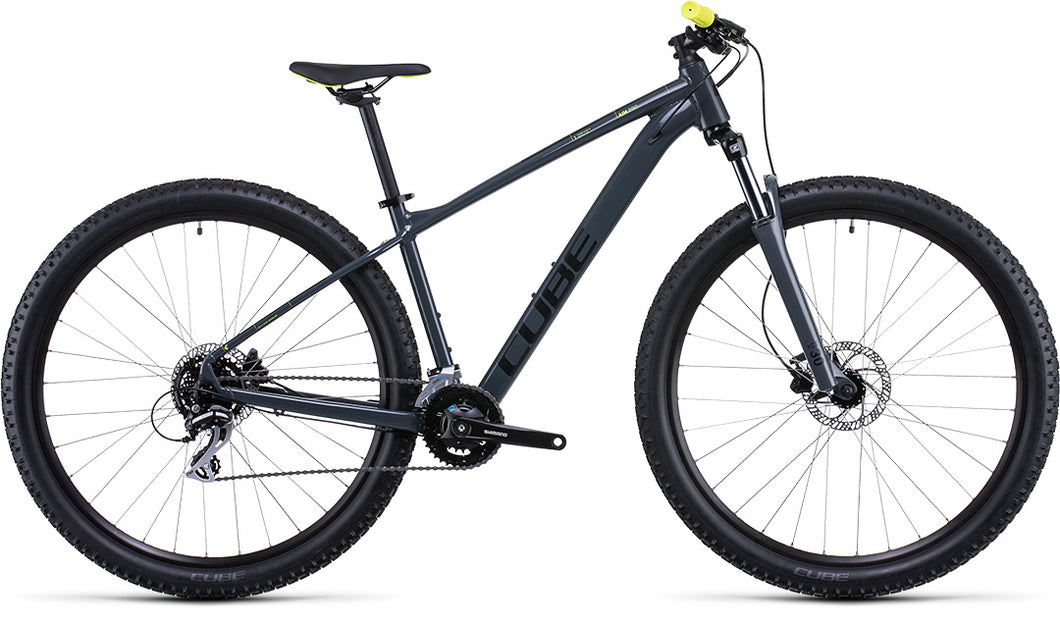Bicicleta Cube Aim pro Grey N' Flashyellow talla 18